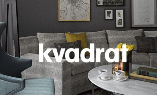 Kvadrat in de stoffencollectie van Perida